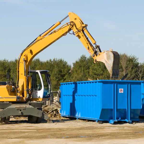 can i choose the location where the residential dumpster will be placed in Congerville IL